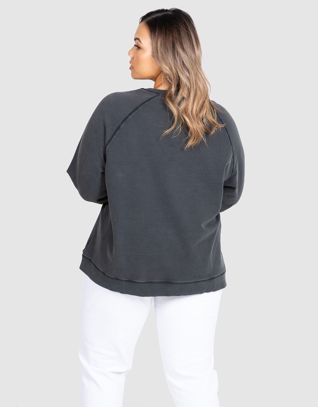 Love Your Wardrobe - LYW & Co Multi Print Sweat Top
