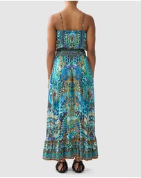Camilla - Shirred Waist Long Dress