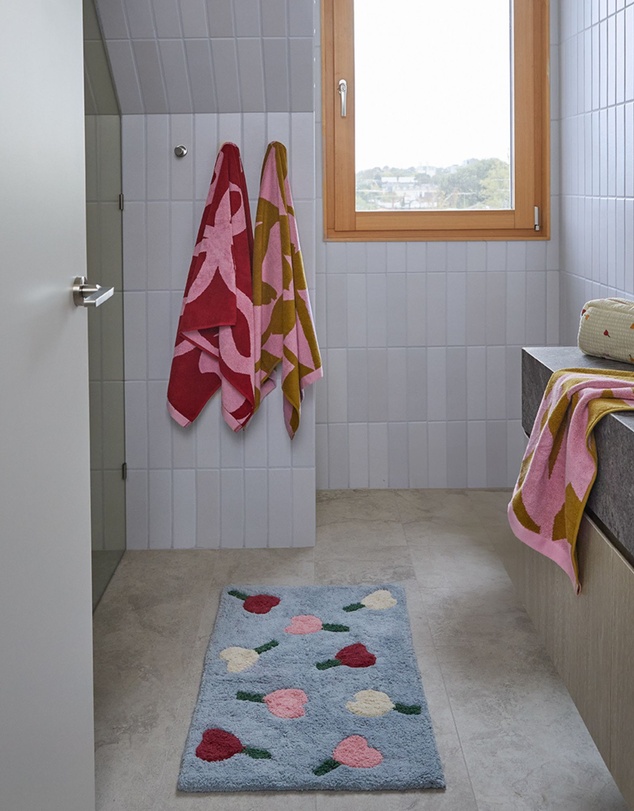 Mosey Me - Forget Me Not Bath Mat - Sky
