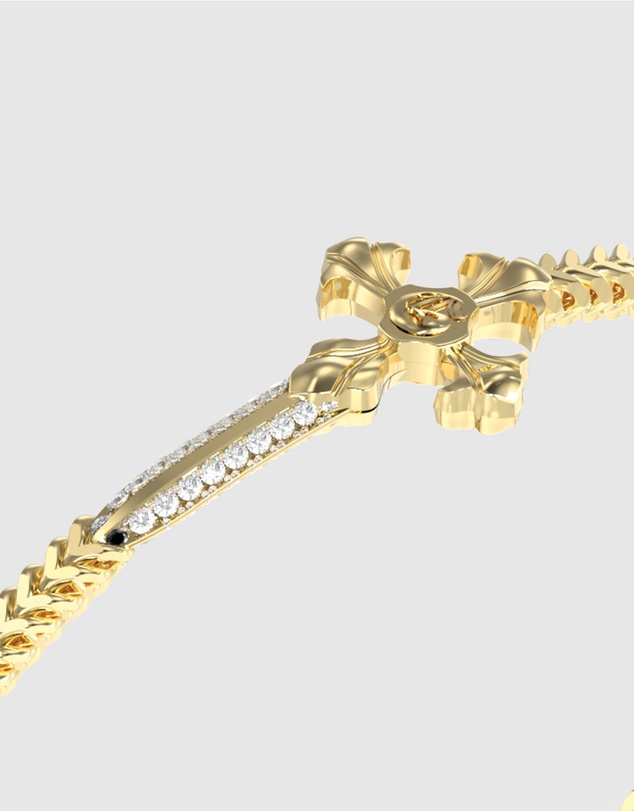 GUESS - Gold-Tone Rebel Knight Bracelet