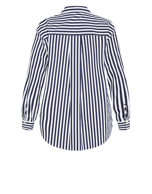 City Chic - Lilia Stripe Cotton Shirt