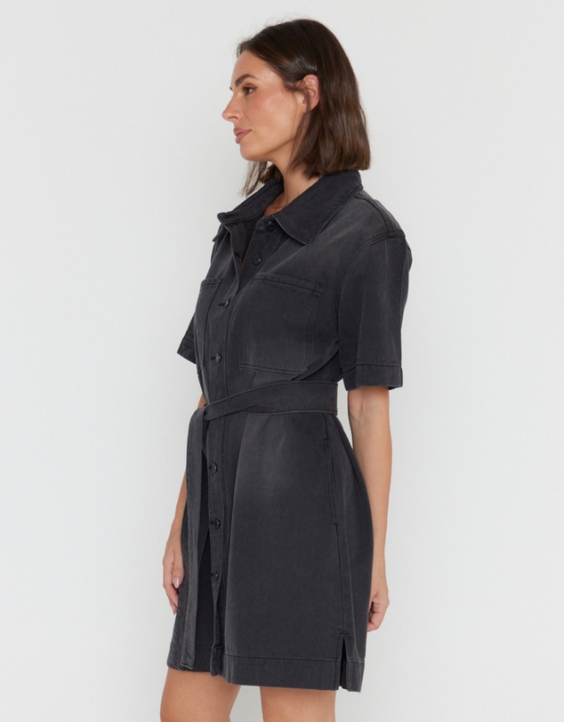 ALEXANDRA - Milano Dress Black Denim