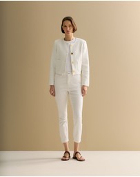 Trenery - Cropped Slim Jean in White