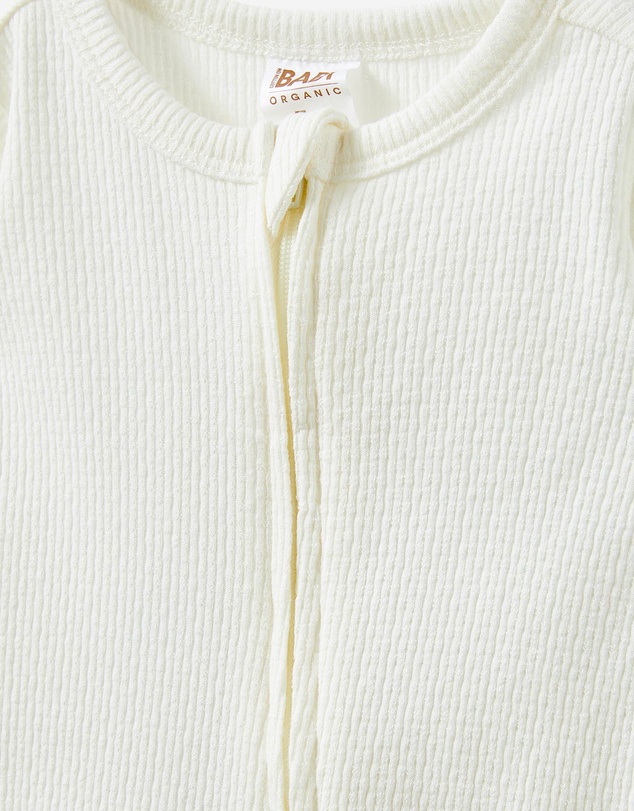 Cotton On Kids - Littlie Organic Long Sleeve Zip Romper