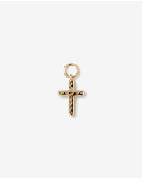 Michael Hill - Cross Single Ear Charm with 0.04 Carat TW of Diamonds in 10kt Yellow Gold