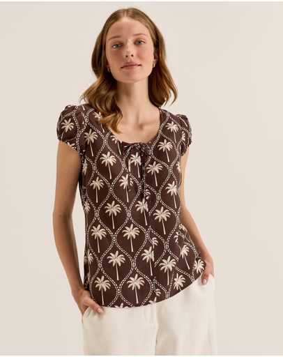 CHOCOLATE/IVORY