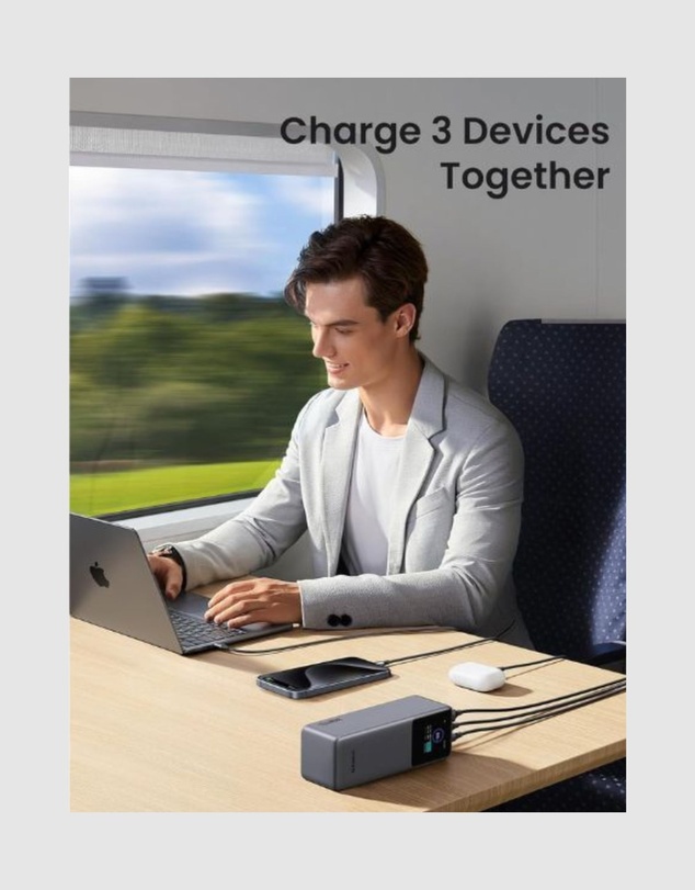 Ugreen - UGREEN Nexode Power Bank 25000mAh 200W with Smart Digital Display