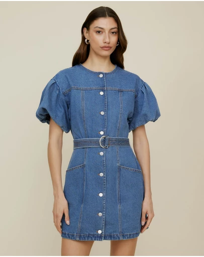 The Fated - Margot Denim Mini Dress