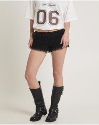 Insight - Heartbreaker Lace Ruffle Shorts