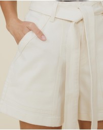 The Fated - Panel Short With Waist Tie