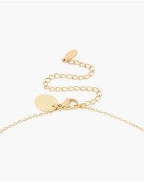 Lovisa - Waterproof Gold Plated Stainless Steel Cubic Zirconia Sagittarius  Zodiac Sign Necklace
