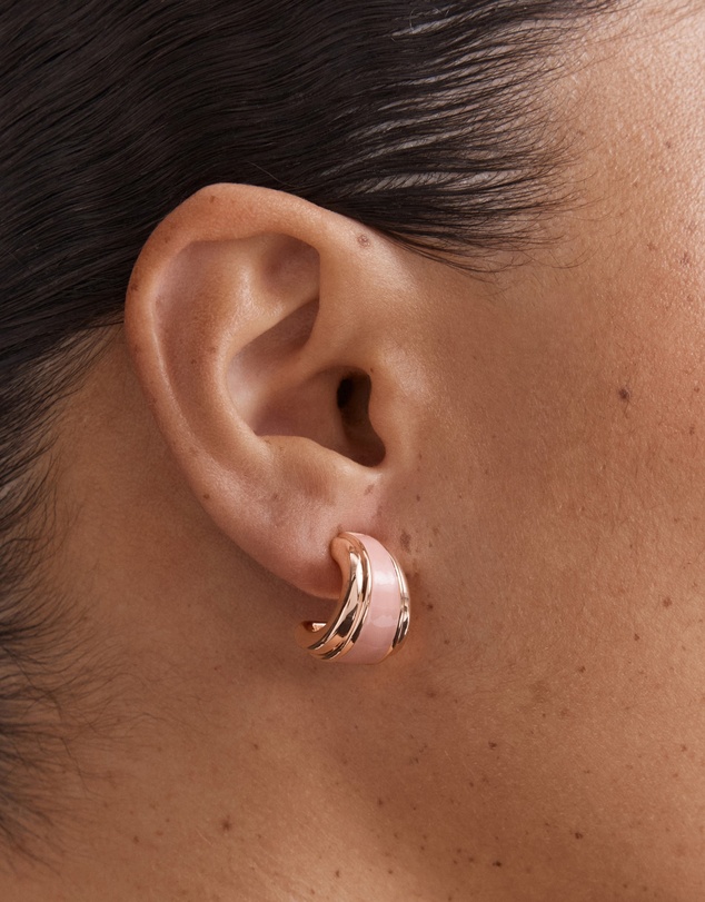MIMCO - Mini Enamel Hoop Earrings