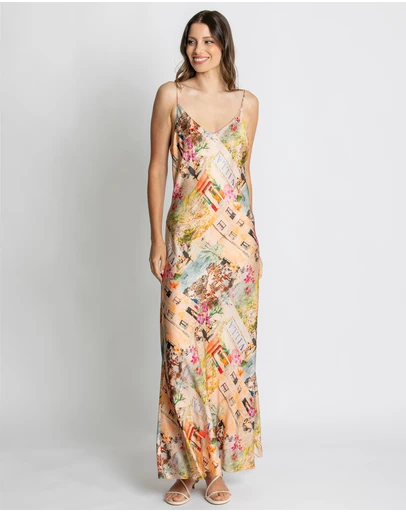 KACHEL - Selena Slip Maxi Dress
