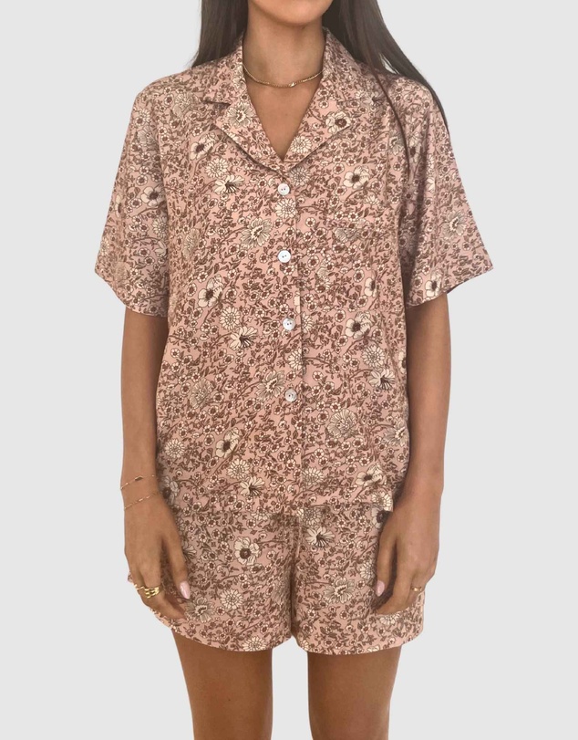 SILK MAGNOLIA - Floral Bamboo Pyjamas