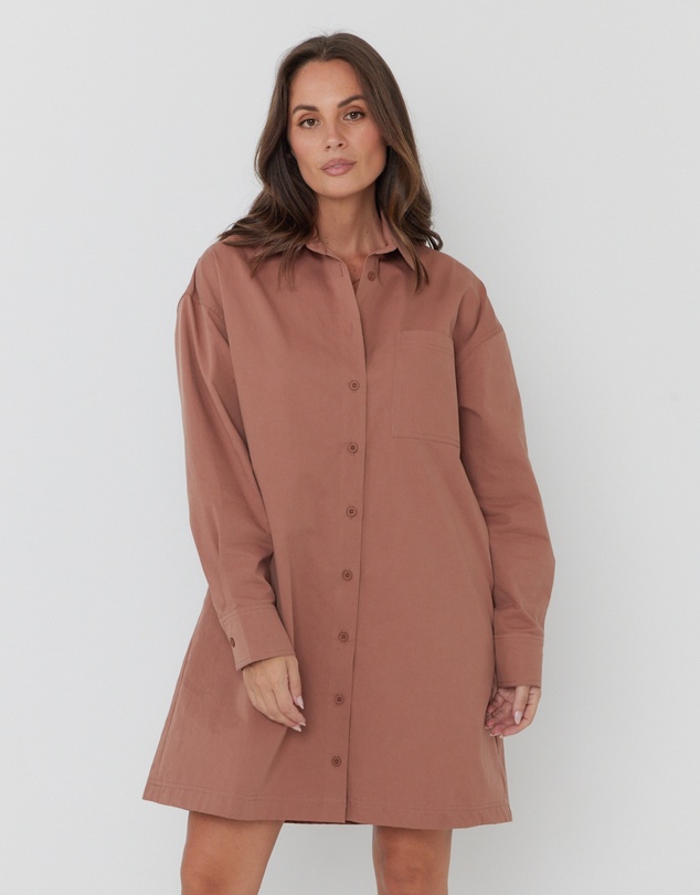 ALEXANDRA - Jett Mini Dress Mahogany