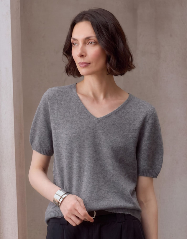 SILK MAGNOLIA - Cashmere Silk T-shirt
