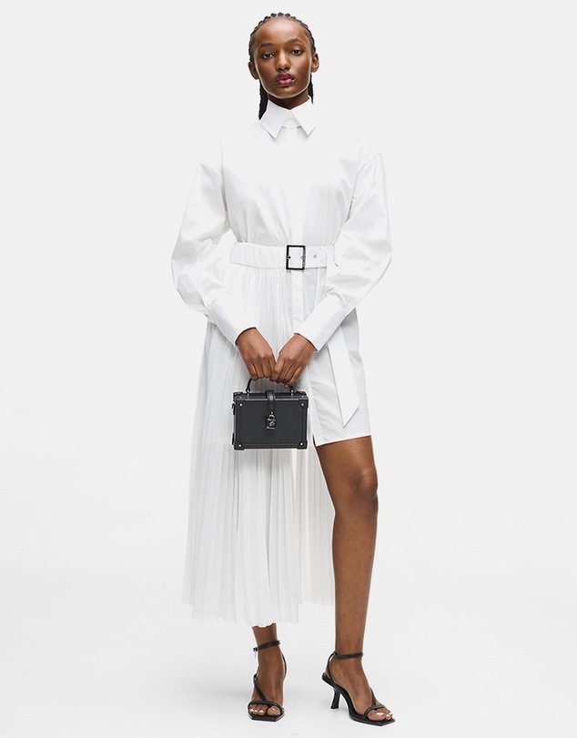 Karl Lagerfeld - K/Autograph Padlock Small Trunk Bag
