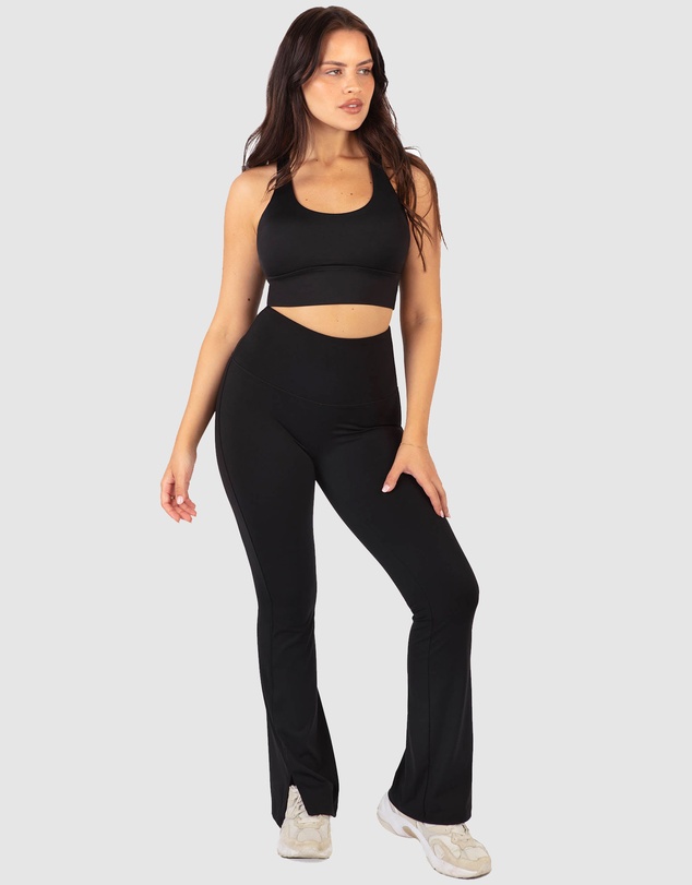 B Free Intimate Apparel - Mesh Racer Long Line Sports Bra (B-C-D-DD-E) Cup