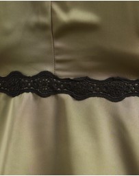 Atmos&Here Curvy - Sylvie Satin Lace Trim Top