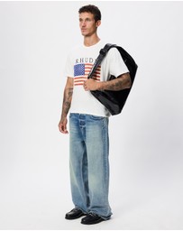 RHUDE - USA Flag Slub Tee