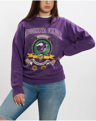 Vintage by The Real Deal - Pre Loved - 90s Minnesota Vikings Sweatshirt