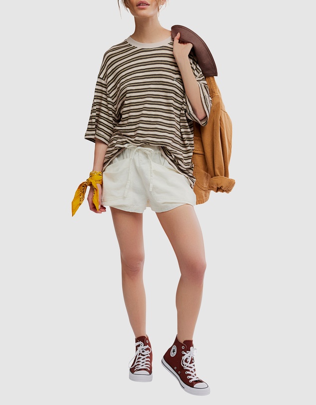 Free People - All Love Stripe Pocket Tee