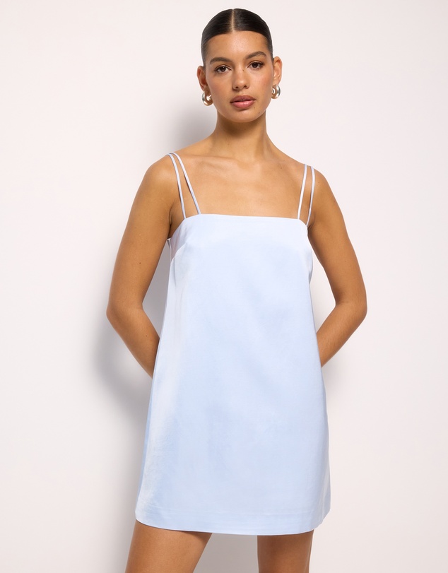 AERE - Rhi Satin Shift Mini Dress