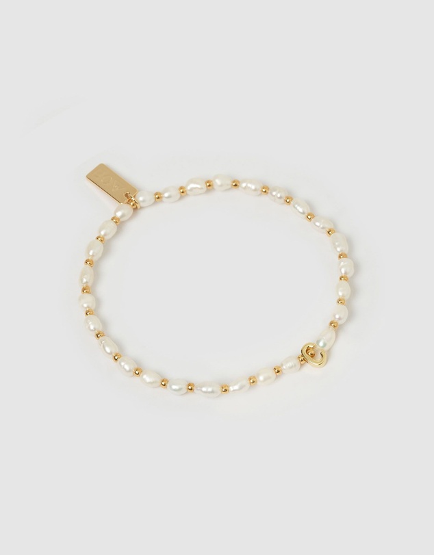 Arms Of Eve - Initial Pearl Bracelet