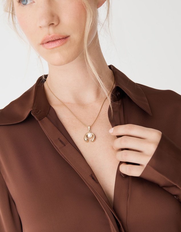 Forcast - Alba Pearl Pendant Necklace