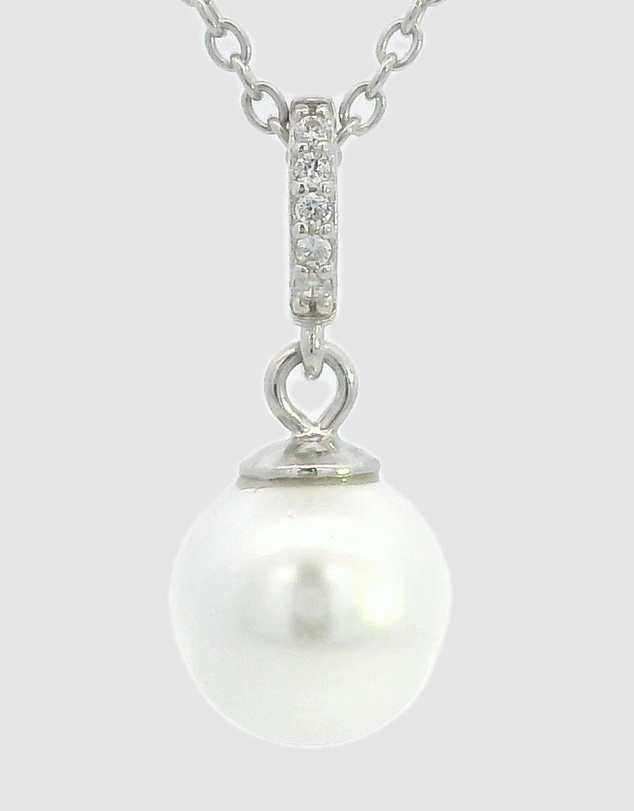 Georgini - Georgini Adagio Effortless Glow Pearl Pendant Silver