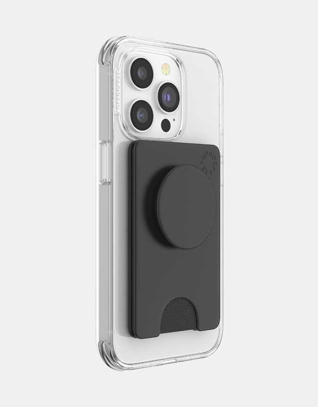 PopSockets - PopWallet+ MagSafe Phone Grip Wallet Card Holder  + Magnetic Adapter Ring