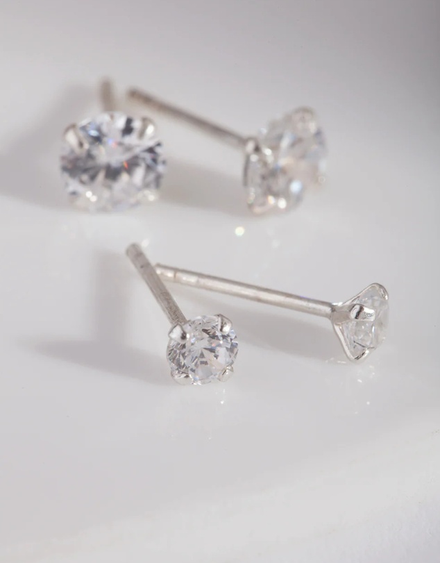 Lovisa - Sterling Silver Diamante Earring Pack