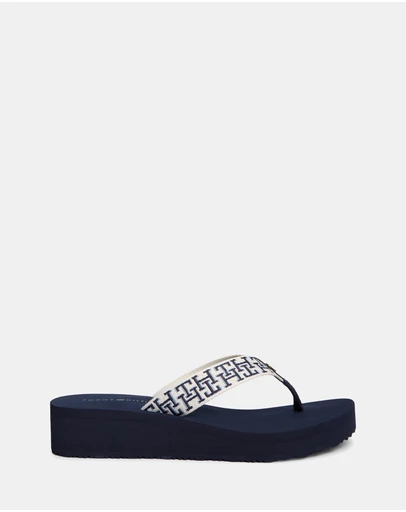 Tommy Hilfiger - Riri TH Mono Wedge Summer Sandals - Women's