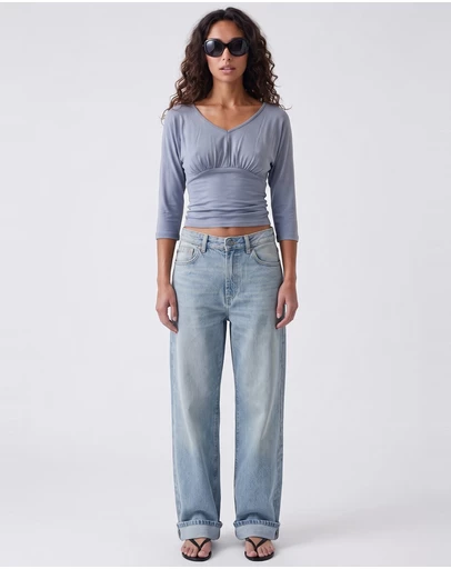 Style Addict - Ryana Top - Dusty Blue