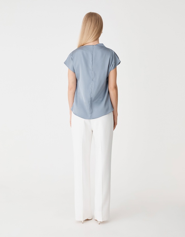 Forcast - Zafina Pleated Draped Top