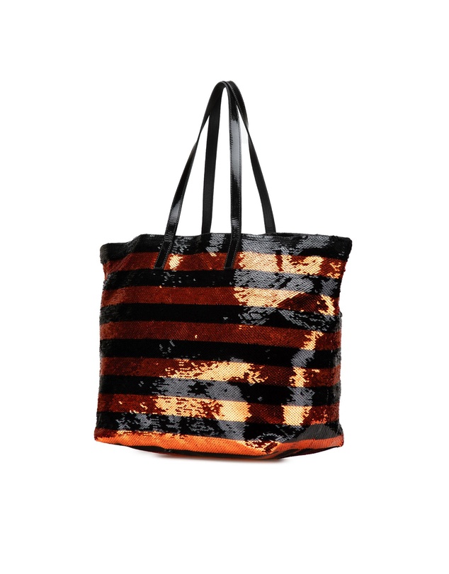 Pre-Loved by Azura Reborn - Pre-Loved Satin Sequin Stripes Tote