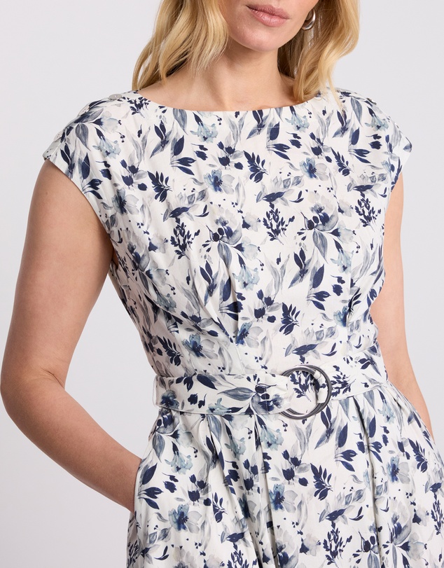 David Lawrence - Nanette Linen Blend Dress