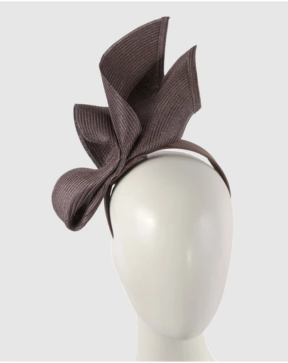Max Alexander - Tall Chocolate Racing Fascinator