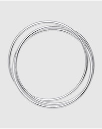 Najo - Café Silver Bangle (65mm)
