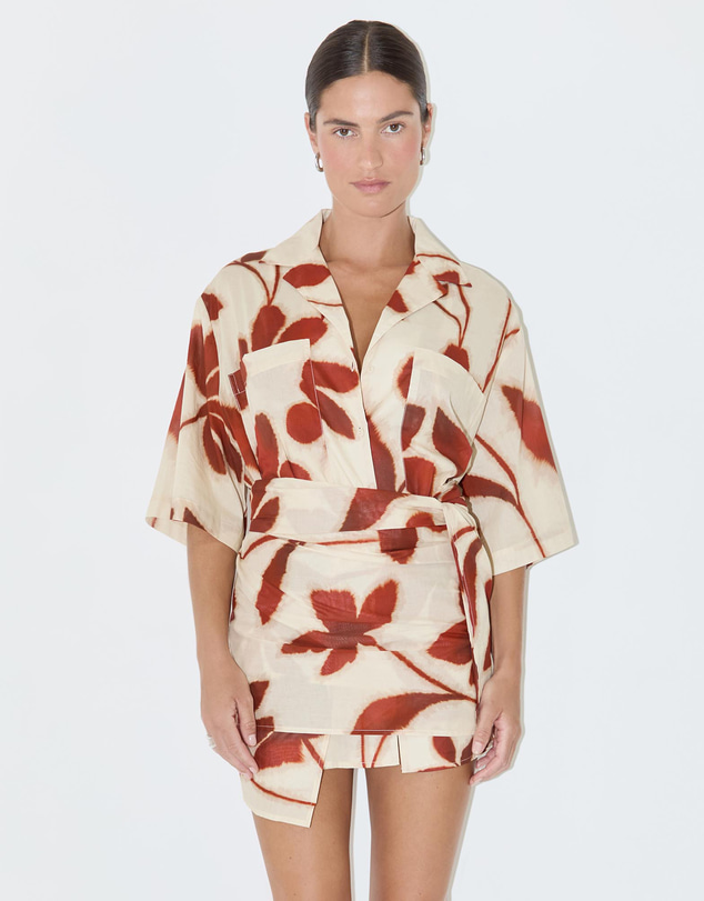 Zulu & Zephyr - Ruby Floral Cotton Sarong