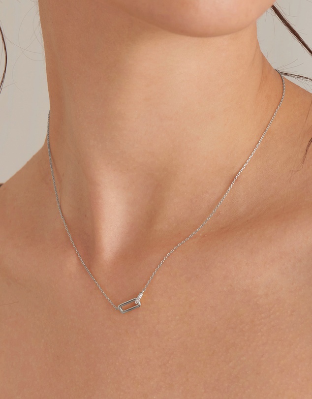 Ania Haie - Silver Glam Interlock Necklace