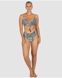 Baku Swimwear - Havana Ruched Side Mid Bikini Bottom