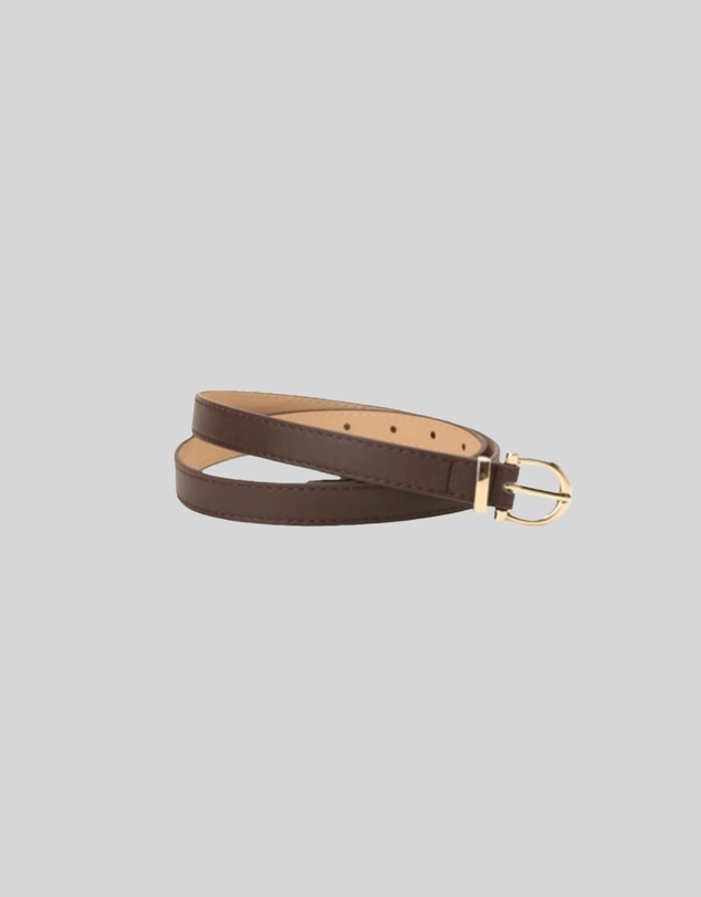 KAJA Clothing - Needle Buckle Belt - Dark Brown