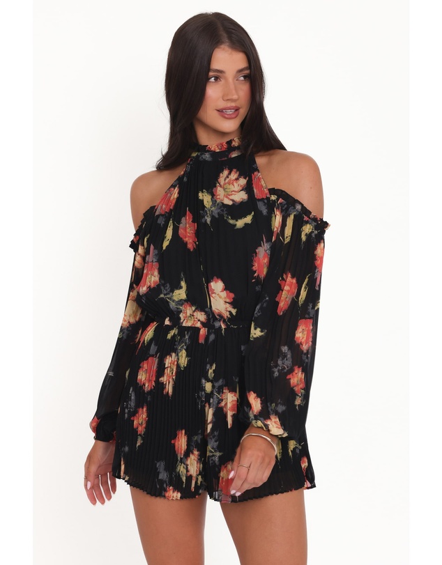 Petal & Pup - Hillary Playsuit - Black Floral