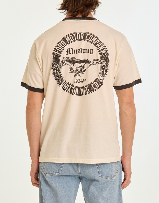 Brixton - Ford Mustang Ringer Short Sleeve Tee