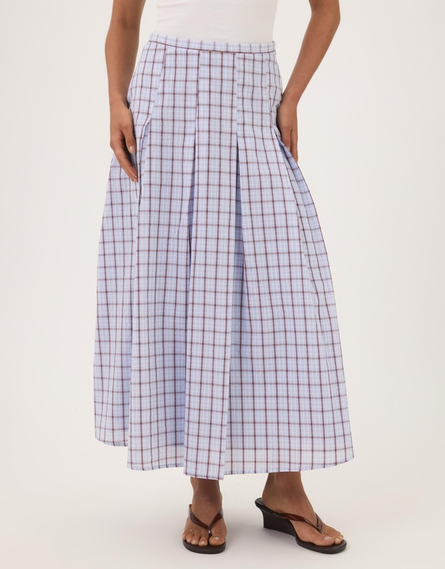 Atmos&Here - Rubi Check Midi Skirt