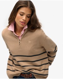 Superdry - Cotton Half Zip Knit