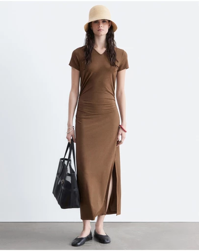 & Other Stories - Pique Jersey Midi Dress