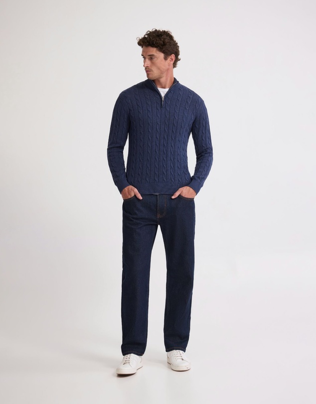 Oxford - Marlon Zip Neck Cable