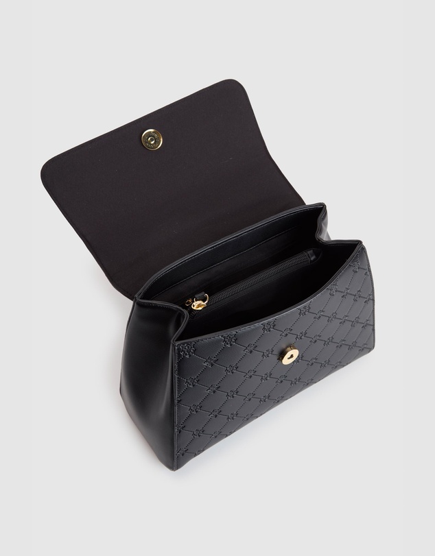 Laura Jones - Logo Emboss Top Handle Bag